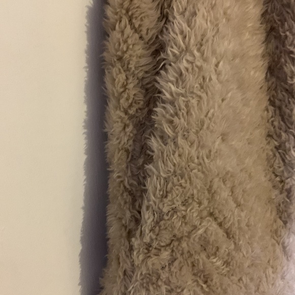 Calvin Klein cozy Khaki Tan fleece Teddy Jacket Coat - Picture 4 of 10